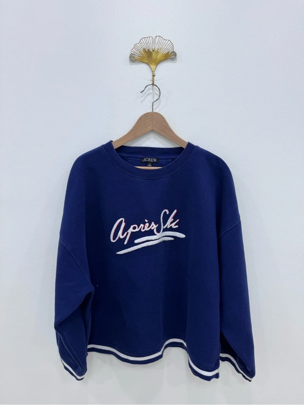 J. Crew Heritage Fleece Après-Ski Graphic Sweatshirt preowned Sz 2X